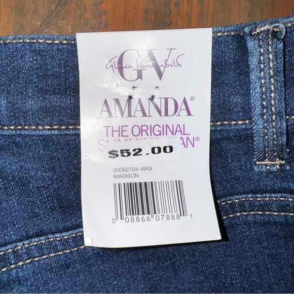 Womens Gloria Vanderbilt Amanda Classic Rise Tapered Leg Stretch 20W Average $52 - Picture 12 of 15